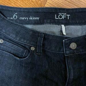 Ann Taylor Loft Curvy Skinny jeans